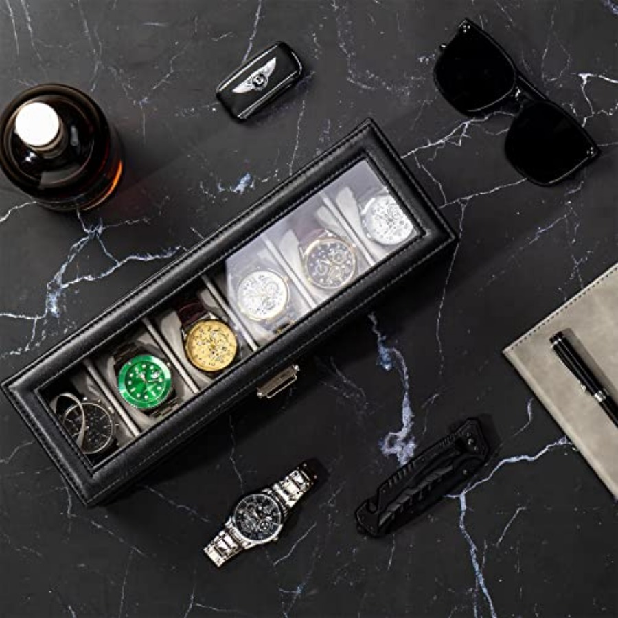 Watch Box, 6 Slot Watches Disp - Jewelry Watches Box บทวิจารณ์และราคา