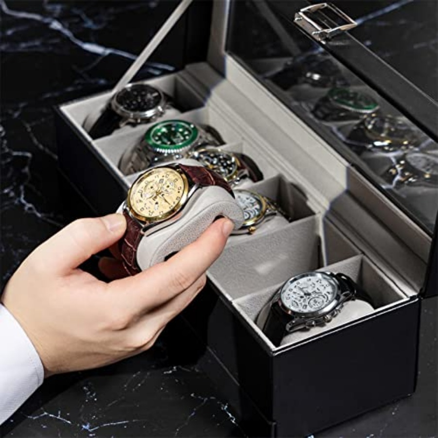 Watch Box, 6 Slot Watches Disp - Jewelry Watches Box บทวิจารณ์และราคา