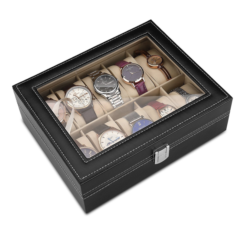 10-bit PU Leather Gray flannel - Best Jewelry Watches For Men บทวิจารณ์และราคา
