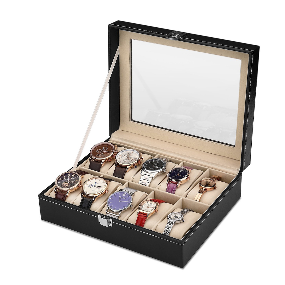 10-bit PU Leather Gray flannel - Best Jewelry Watches For Men บทวิจารณ์และราคา