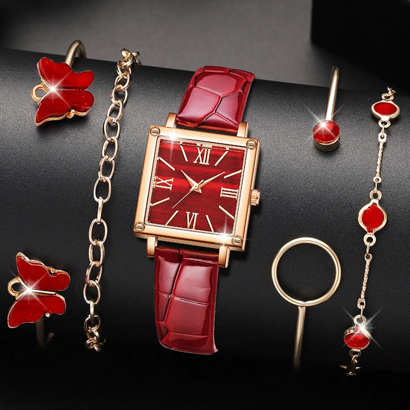 5pcs-Women's Fashion Quartz Wa - Jewelry Clasp Watches บทวิจารณ์และราคา