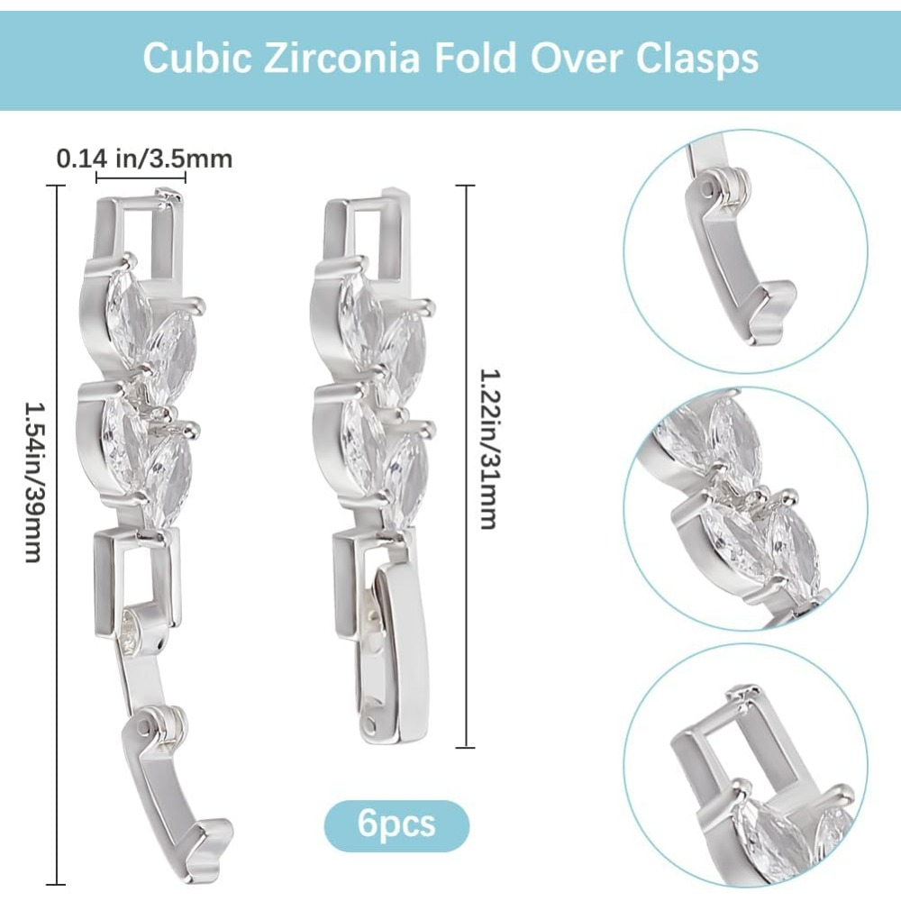 1 Box 6Pcs Bracelet Extender C - Jewelry Watches Box บทวิจารณ์และราคา