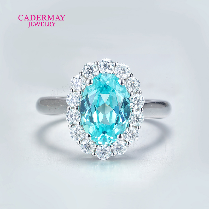 Classic Flower 7x10mm Oval Sha - Moissanite Ring บทวิจารณ์และราคา