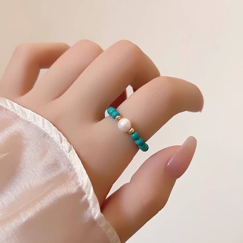 New Arrival Trendy Natural Fre - Turquoise Stone Ring บทวิจารณ์และราคา