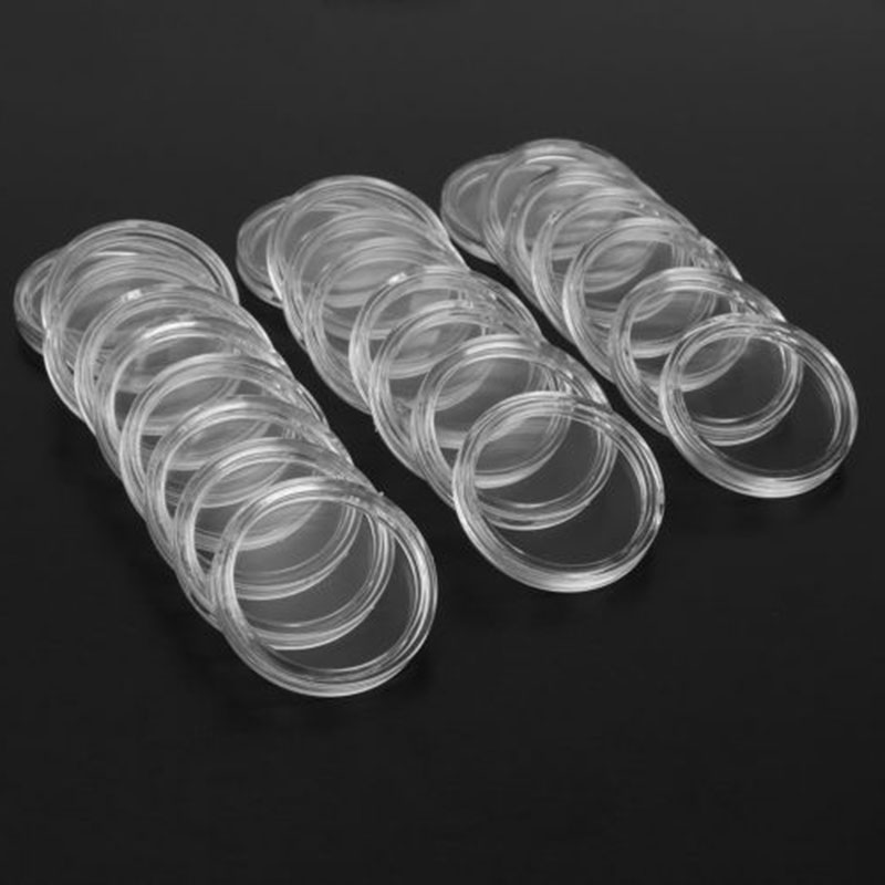 100 Clear Round Coin Holders 3 - Collectors Coins Jewelry & Watches Of Smithtown Photos บทวิจารณ์และราคา