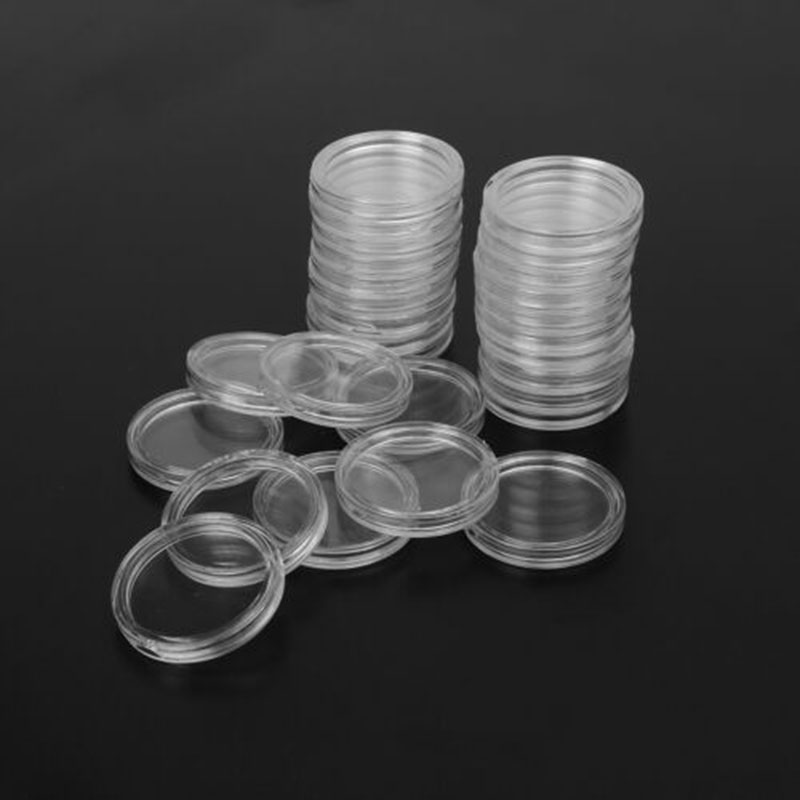 100 Clear Round Coin Holders 3 - Collectors Coins Jewelry & Watches Of Smithtown Photos บทวิจารณ์และราคา