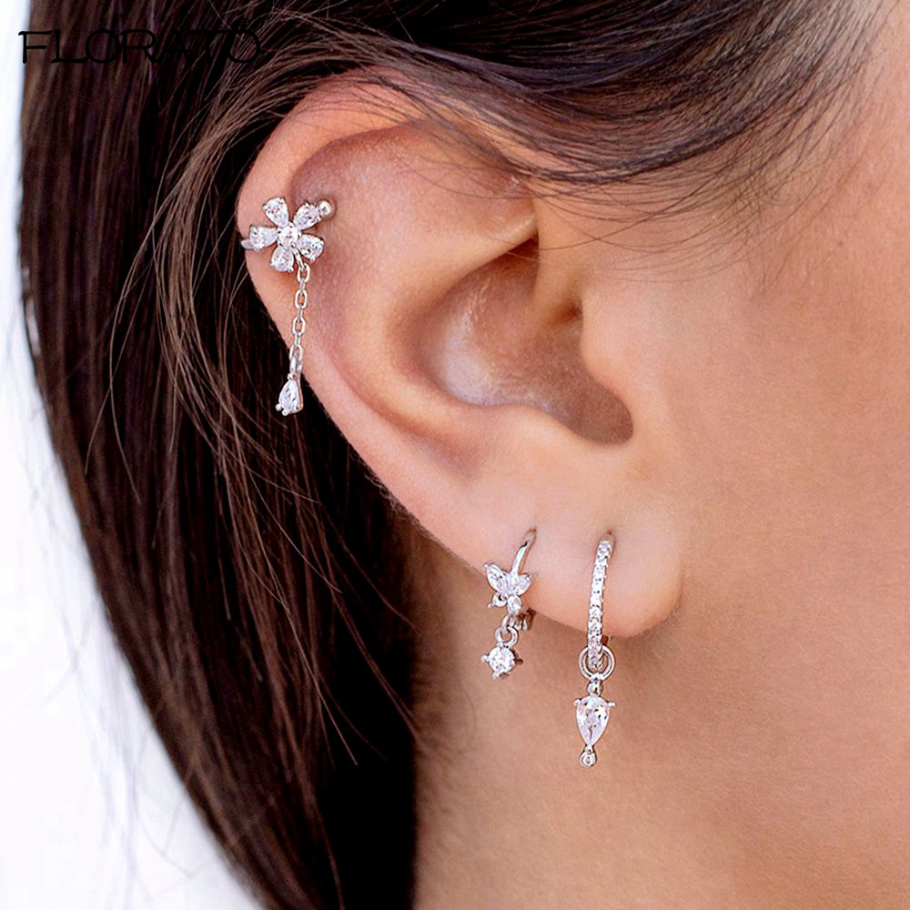 1PCS 18K Gold Earings Clip on  - Ear Cuff No Piercing บทวิจารณ์และราคา