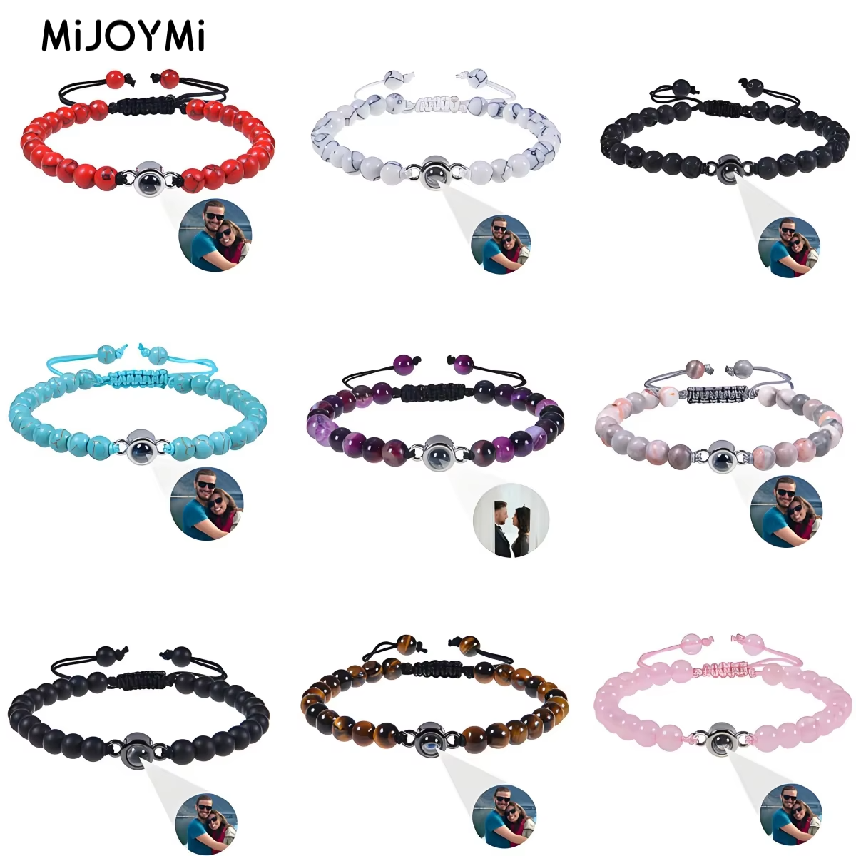 custom photo bracelet projecti - Turquoise Stone Ring บทวิจารณ์และราคา
