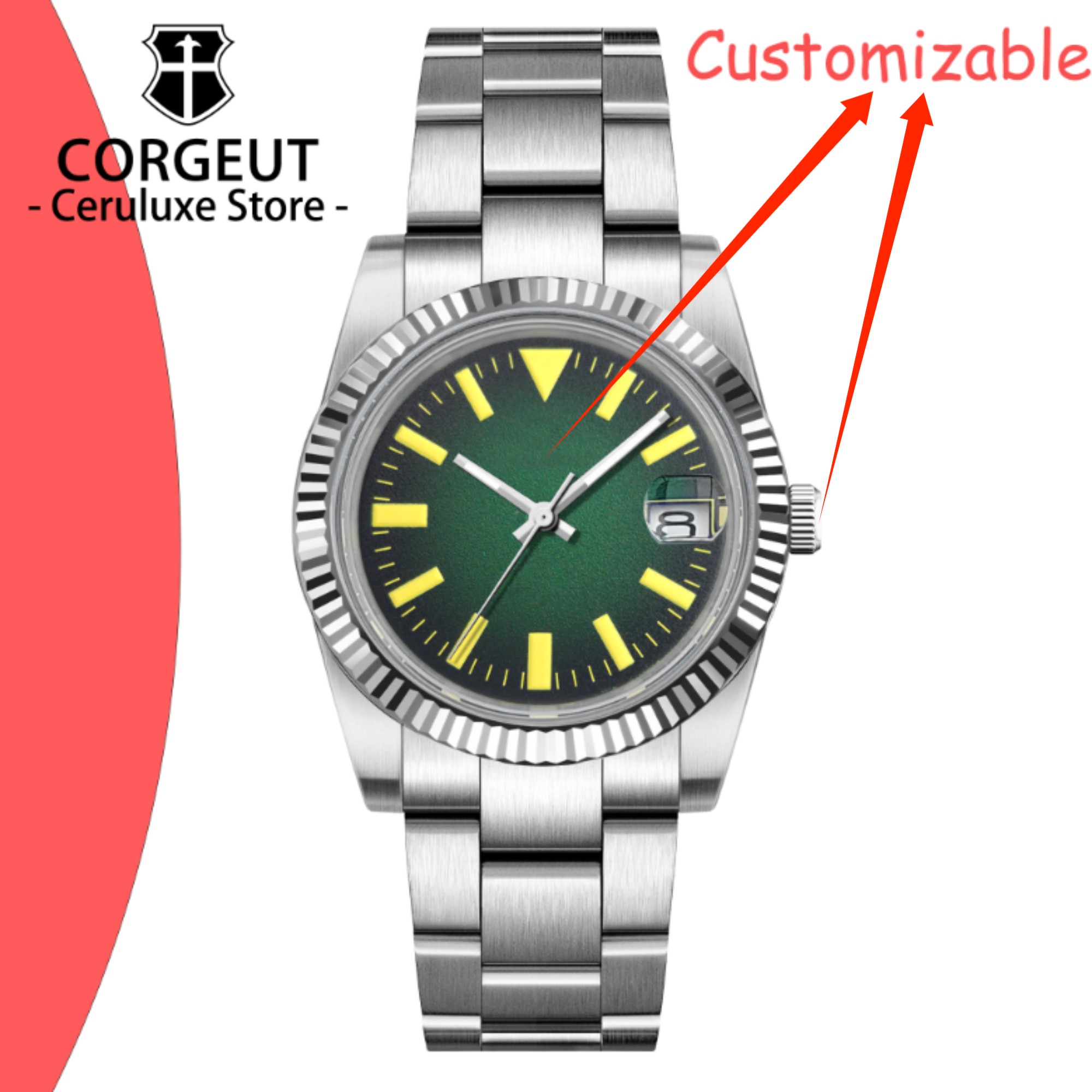 Custom Logo 36/39mm New NH35 A - Jewelry Style Watches บทวิจารณ์และราคา