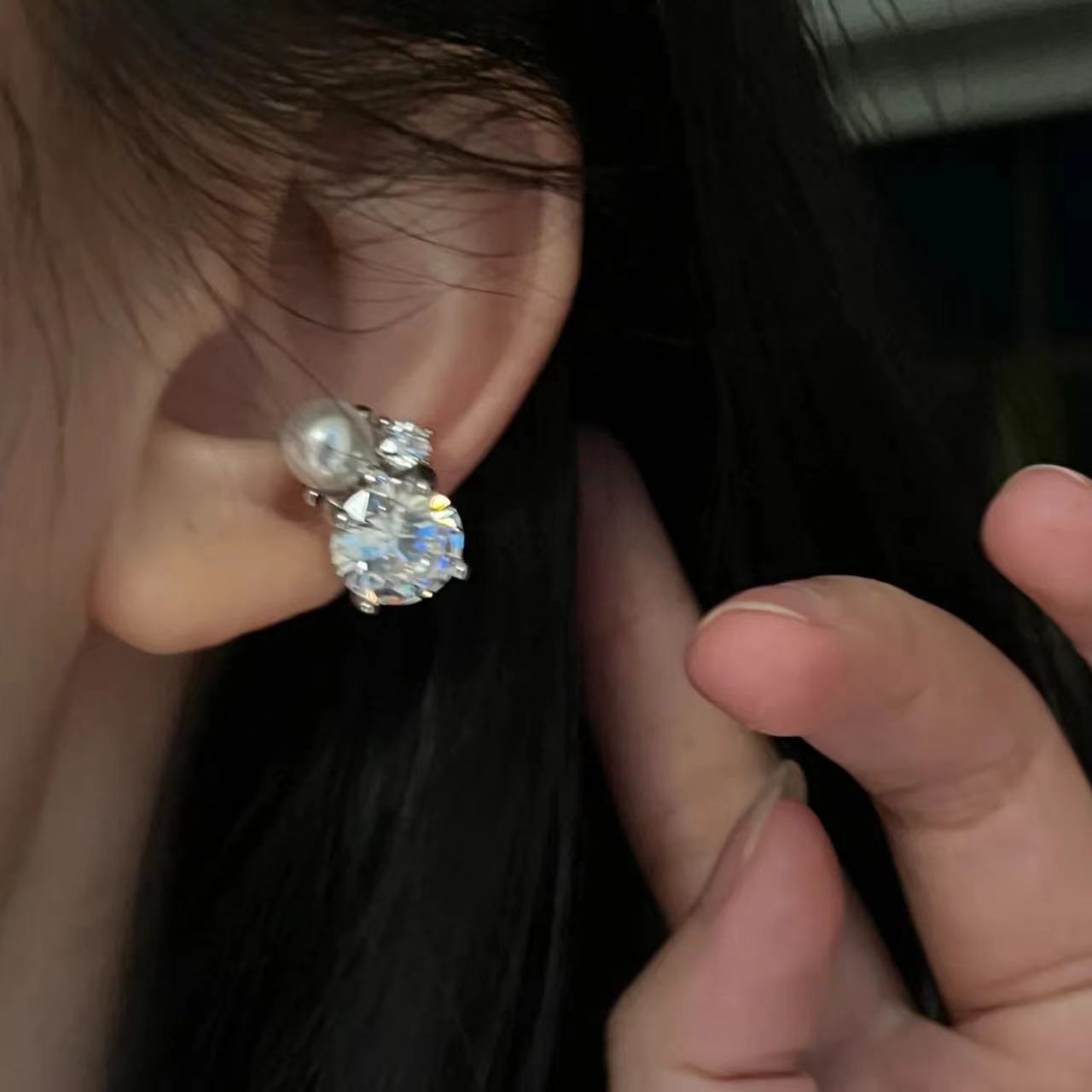 1Pcs Shiny Imitation Pearl Zir - Ear Cuff No Piercing บทวิจารณ์และราคา