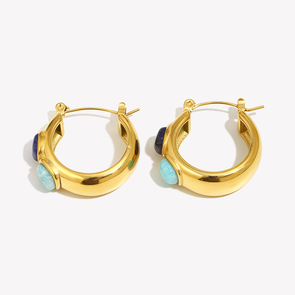 E.B.belle Round  Lazurite Turq - Turquoise Stone Ring บทวิจารณ์และราคา