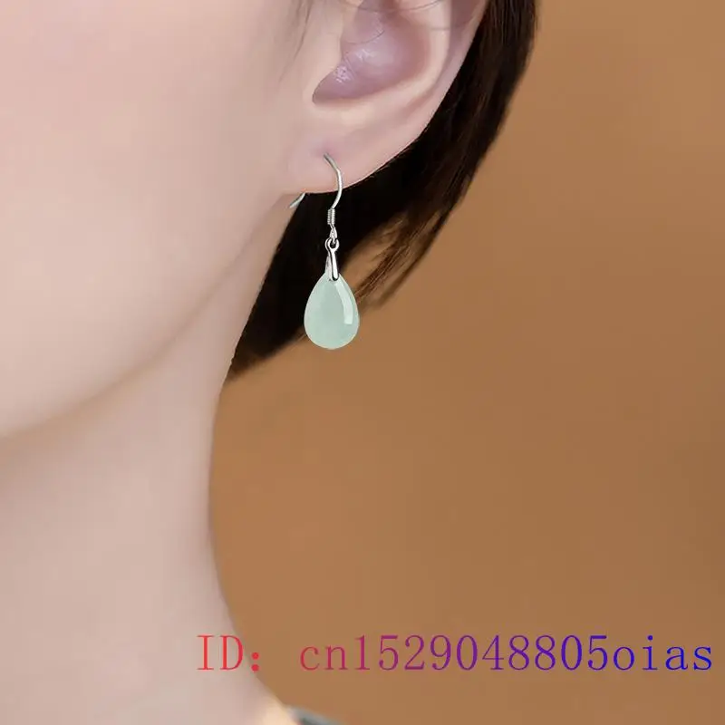 Burmese Jade Water Drop Earrin - Luxury Gifts Jewelry & Watches Namfleg Mostar บทวิจารณ์และราคา