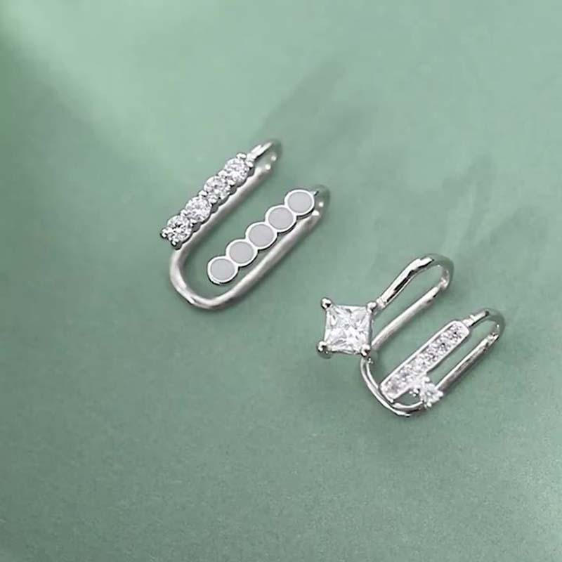 925 Sterling Silver Asymmetric - Ear Cuff No Piercing บทวิจารณ์และราคา