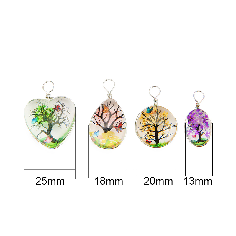5pcs Colorful Tree Crystal Gla - Drop Earrings บทวิจารณ์และราคา