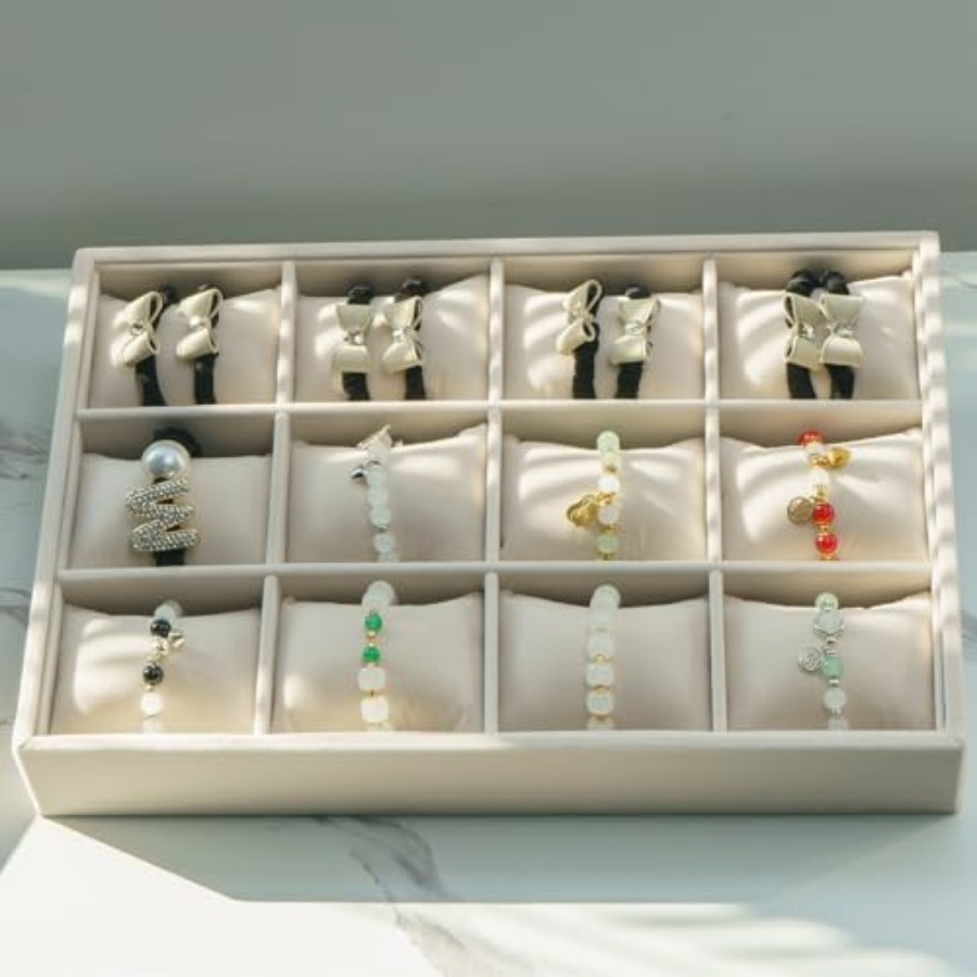 Jewelry Watch Tray, Velvet Wat - Jewelry Watches Box บทวิจารณ์และราคา