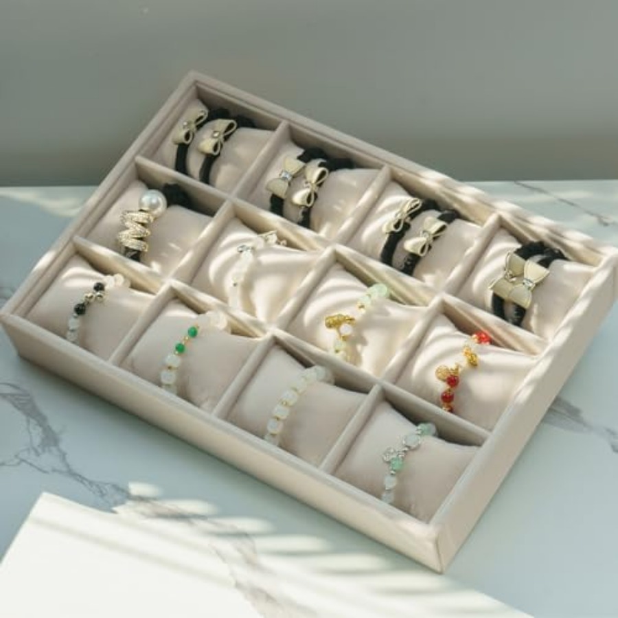 Jewelry Watch Tray, Velvet Wat - Jewelry Watches Box บทวิจารณ์และราคา