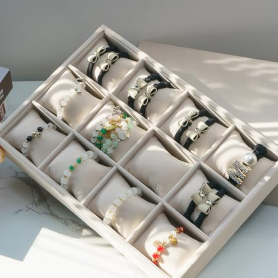 Jewelry Watch Tray, Velvet Wat - Jewelry Watches Box บทวิจารณ์และราคา