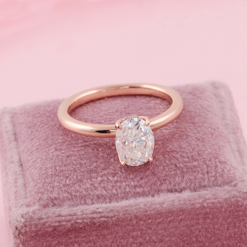 Provence 925 Silver Hidden Hal - Moissanite Ring บทวิจารณ์และราคา