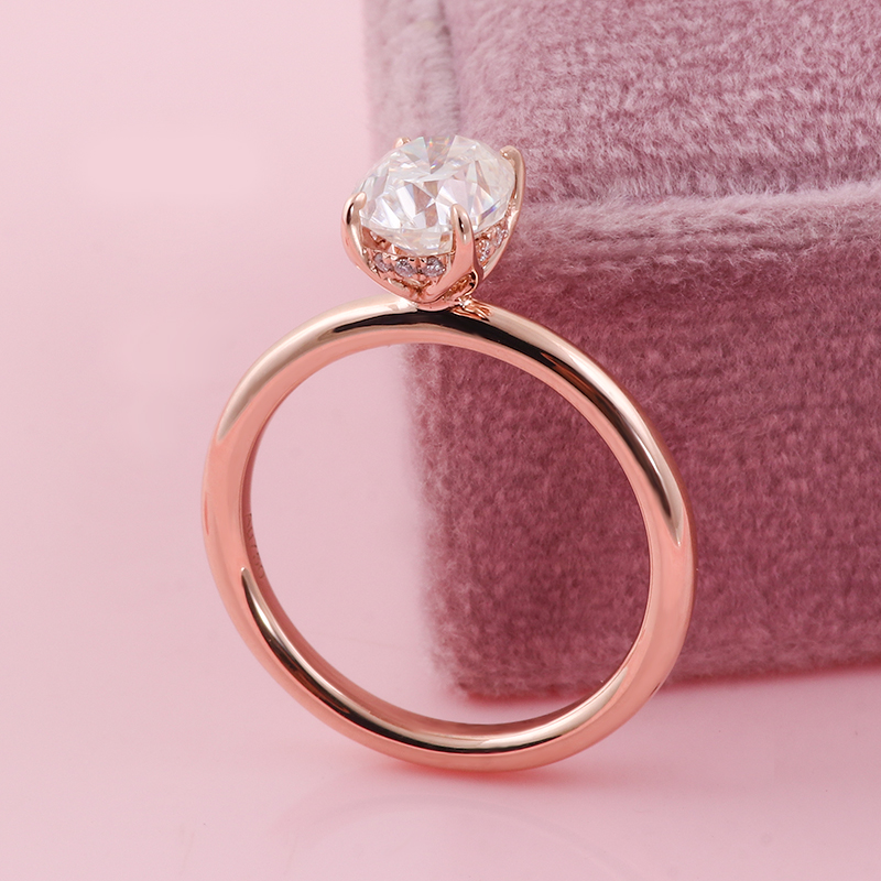 Provence 925 Silver Hidden Hal - Moissanite Ring บทวิจารณ์และราคา