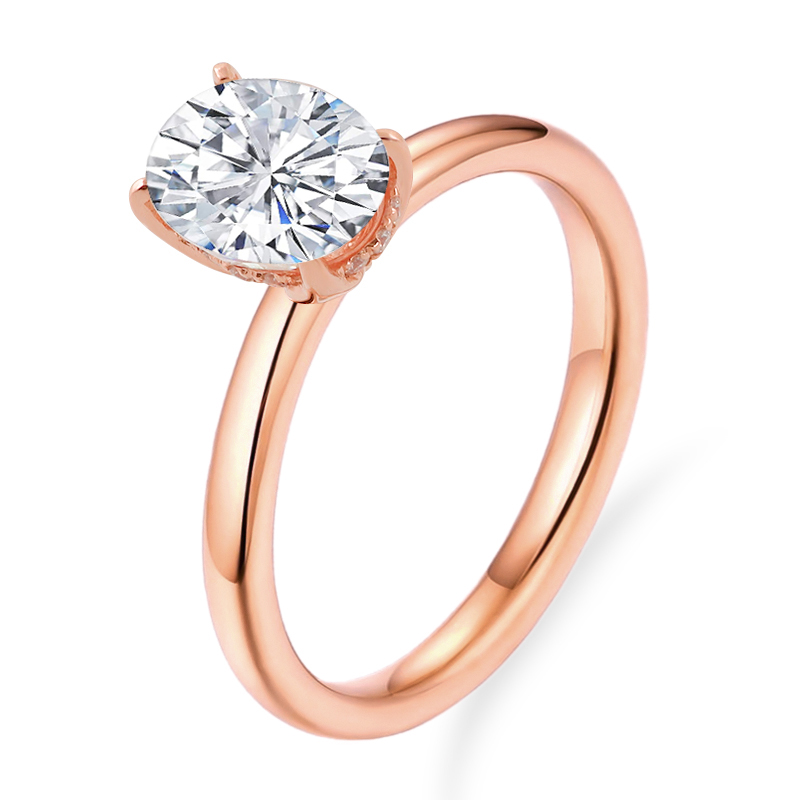 Provence 925 Silver Hidden Hal - Moissanite Ring บทวิจารณ์และราคา