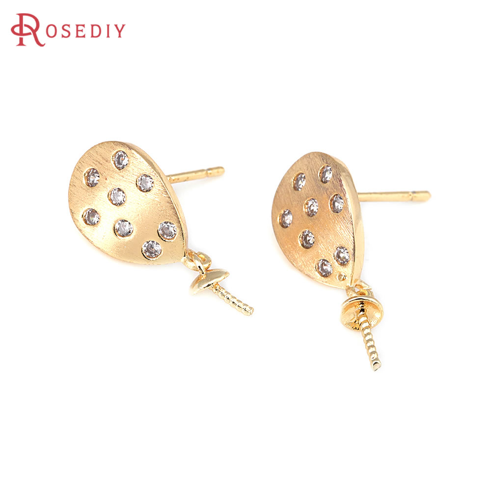 4PCS 18K Gold Color Brass and  - Drop Earrings บทวิจารณ์และราคา