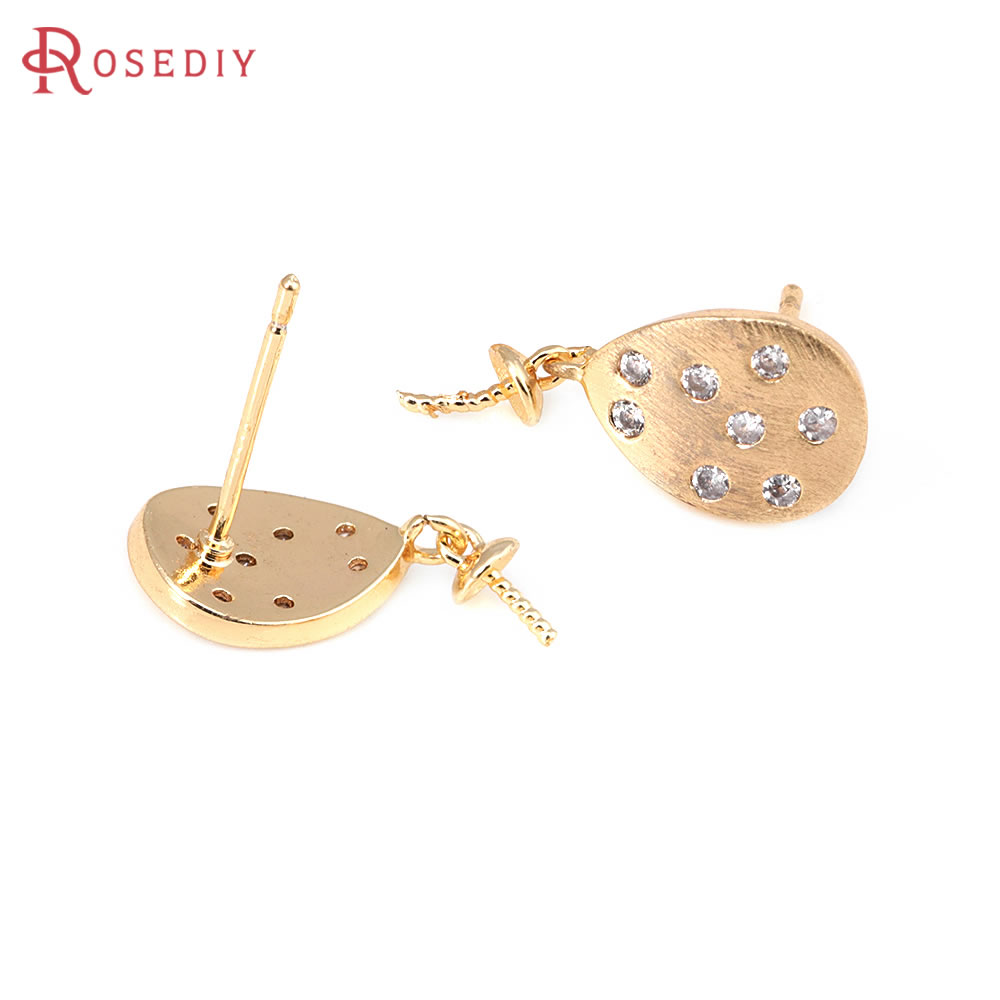 4PCS 18K Gold Color Brass and  - Drop Earrings บทวิจารณ์และราคา