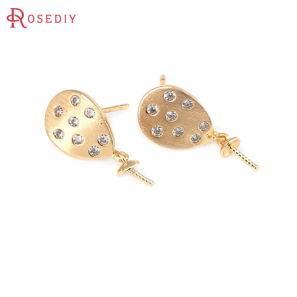4PCS 18K Gold Color Brass and  - Drop Earrings บทวิจารณ์และราคา
