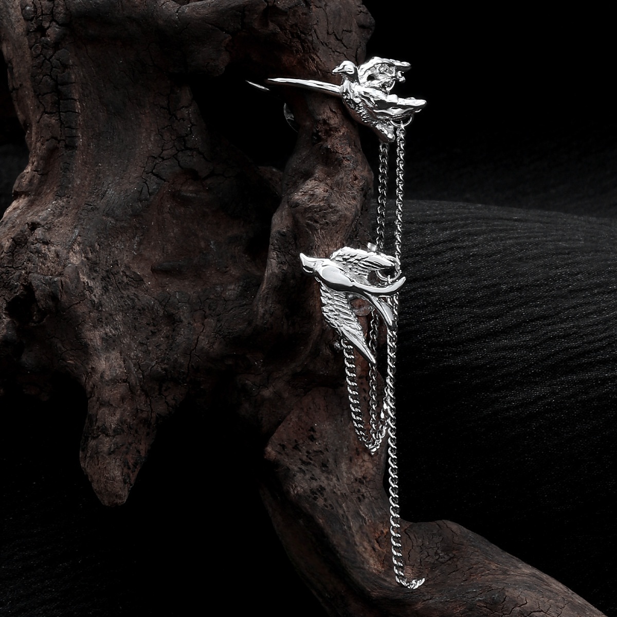 F.I.N.S Bird-Shaped S925 Sterl - Ear Cuff No Piercing บทวิจารณ์และราคา