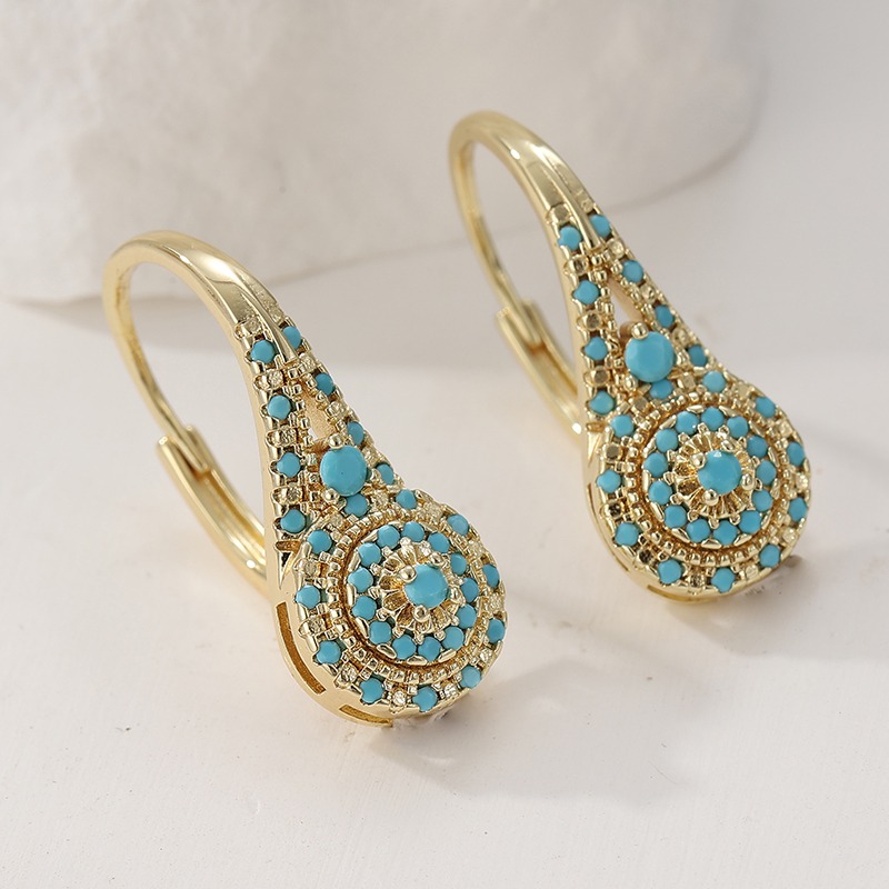 Elegant Fashion Synthetic Turq - Turquoise Stone Ring บทวิจารณ์และราคา