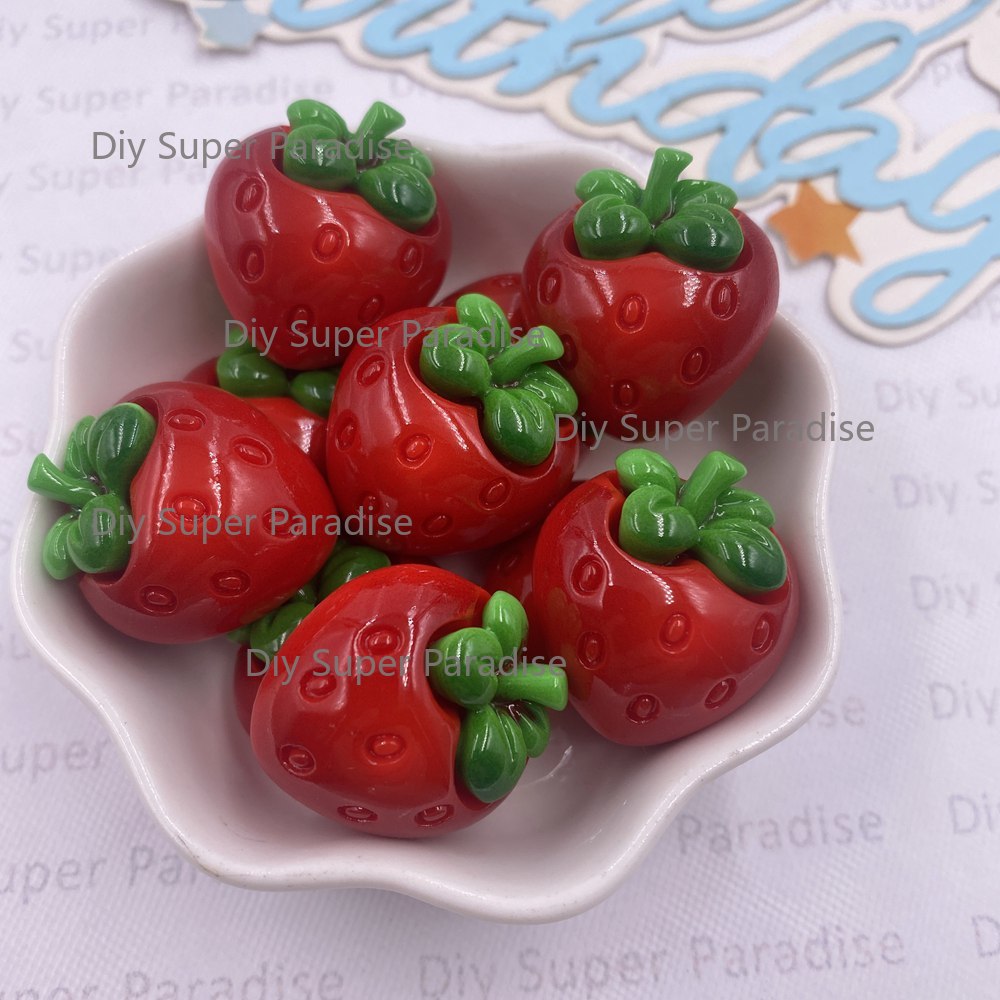 8PCS Resin Kawaii Colorful Red - Paradise Jewelry & Watches Llc Miami Photos บทวิจารณ์และราคา