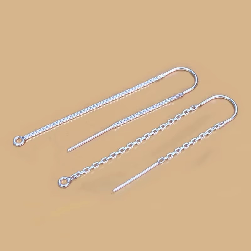 925 Silver Earrings U-Threader - Drop Earrings บทวิจารณ์และราคา
