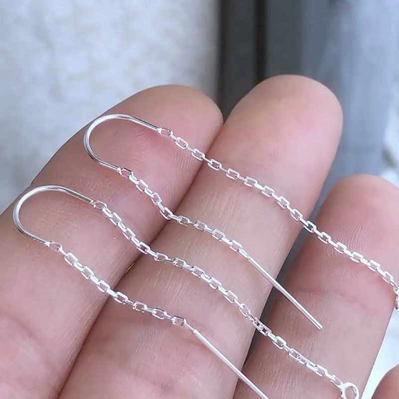 925 Silver Earrings U-Threader - Drop Earrings บทวิจารณ์และราคา