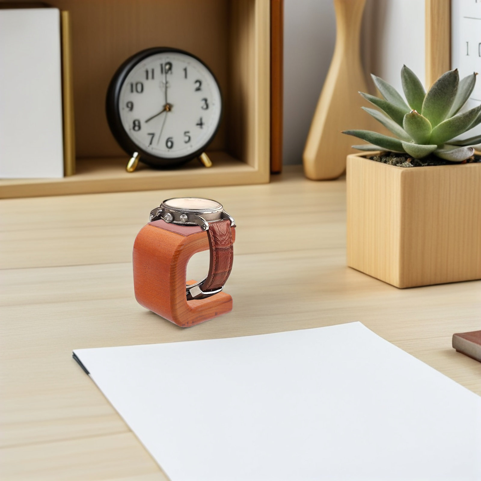 Wooden Watch Display Stand for - Jewelry Stand Watches บทวิจารณ์และราคา