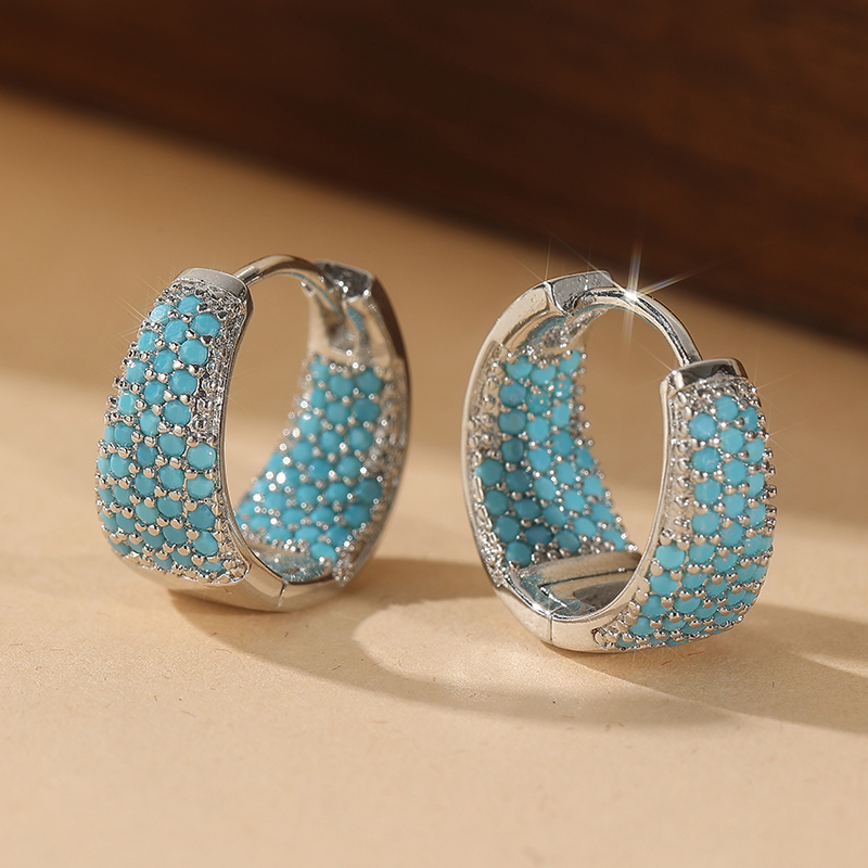 Fashion Full Blue Turquoise Pa - Turquoise Stone Ring บทวิจารณ์และราคา