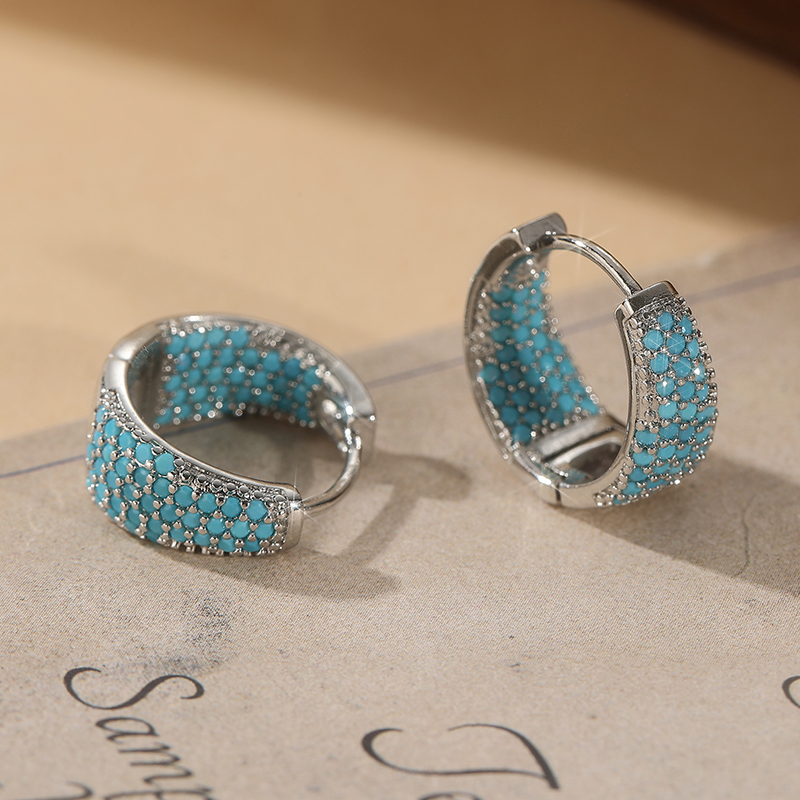 Fashion Full Blue Turquoise Pa - Turquoise Stone Ring บทวิจารณ์และราคา