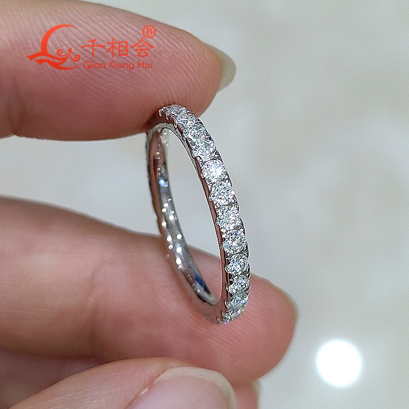 soild 10k 14k 18k gold 2mm Moi - Moissanite Ring บทวิจารณ์และราคา
