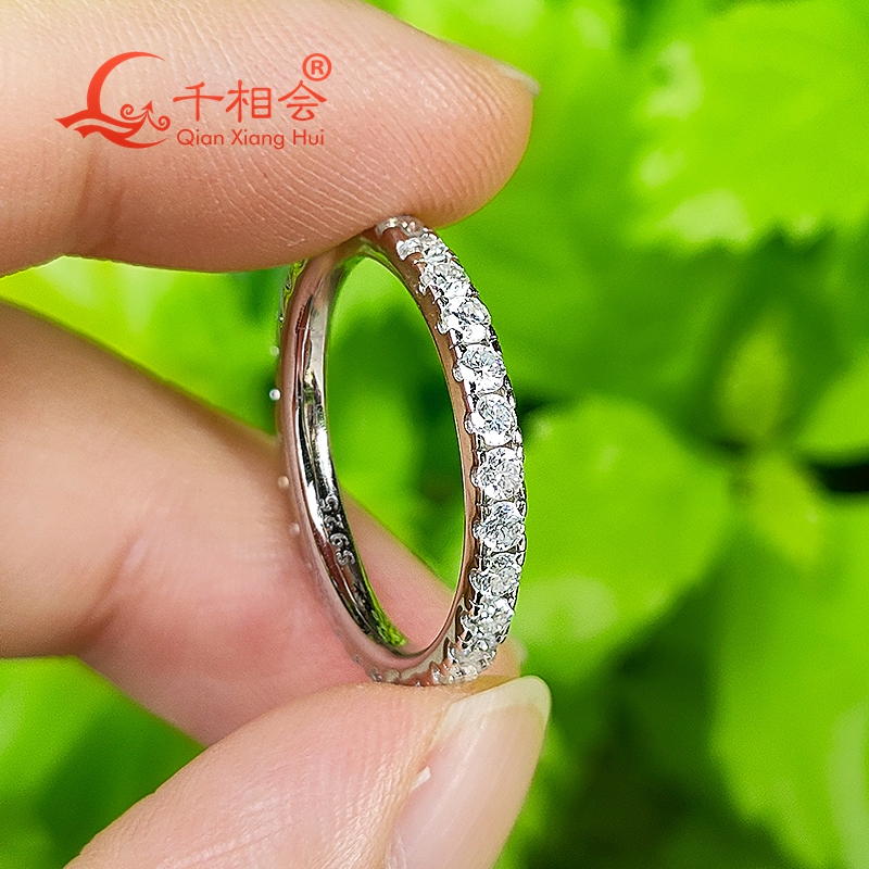 soild 10k 14k 18k gold 2mm Moi - Moissanite Ring บทวิจารณ์และราคา