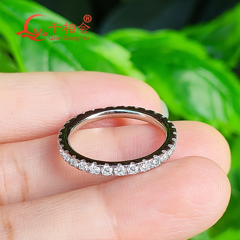 soild 10k 14k 18k gold 2mm Moi - Moissanite Ring บทวิจารณ์และราคา