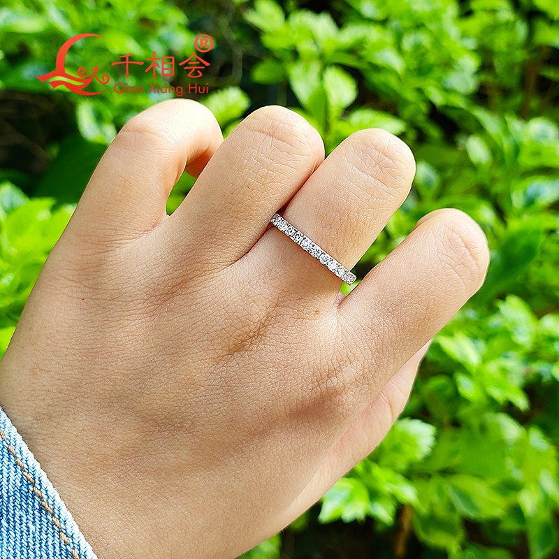 soild 10k 14k 18k gold 2mm Moi - Moissanite Ring บทวิจารณ์และราคา