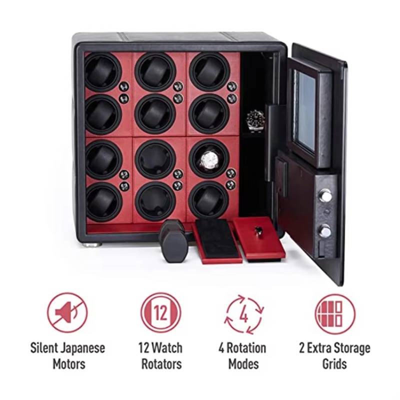 Luxury 12 Automatic Rotors and - Jewelry Watches Box บทวิจารณ์และราคา