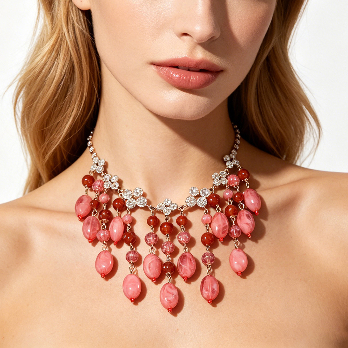 Trendy Pink Red Teardrop Beade - Jewelry & Watches Sp Z Oo Ul Frezerów 3 บทวิจารณ์และราคา