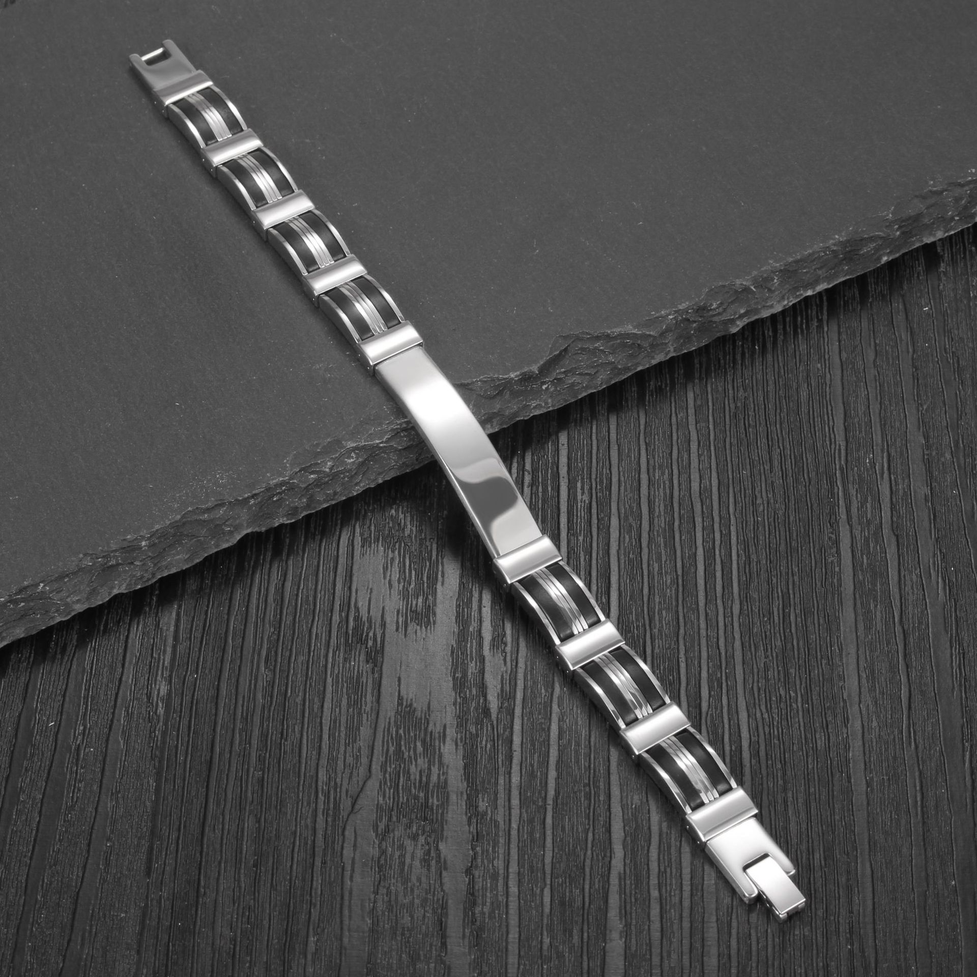 Punk Custom TEXT Name Men Stai - Jewelry Clasp Watches บทวิจารณ์และราคา