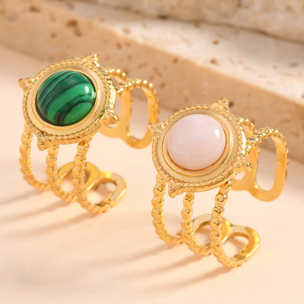 2025 NEW Set Luxury Natural St - Turquoise Stone Ring บทวิจารณ์และราคา