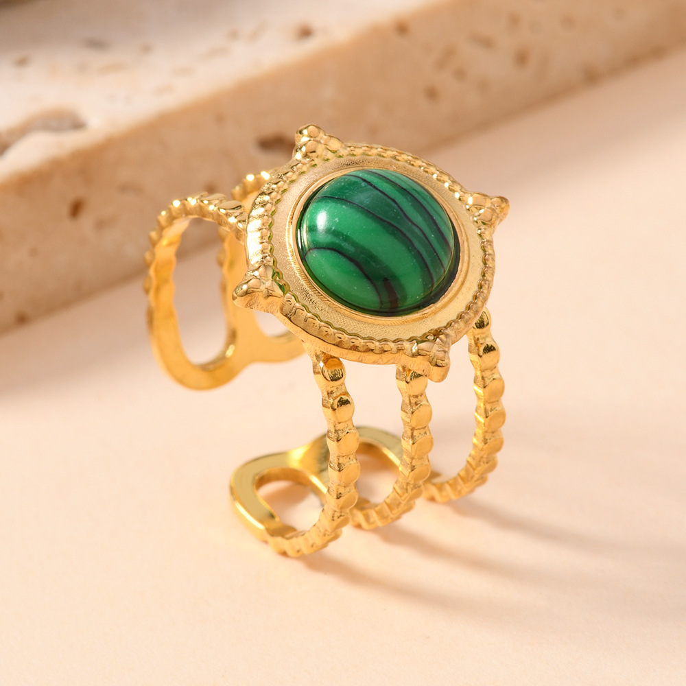2025 NEW Set Luxury Natural St - Turquoise Stone Ring บทวิจารณ์และราคา