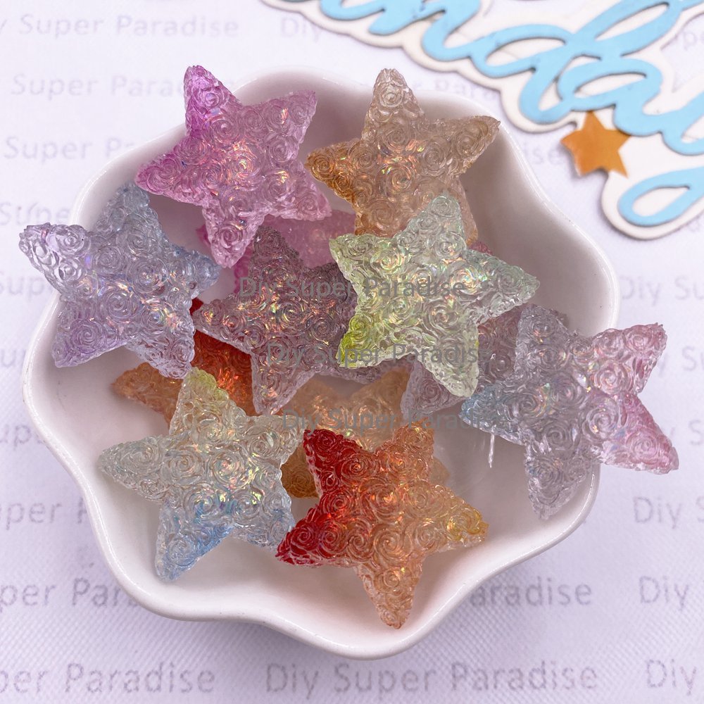 10PCS Resin Clear Candy Color  - Paradise Jewelry & Watches Llc Miami Photos บทวิจารณ์และราคา