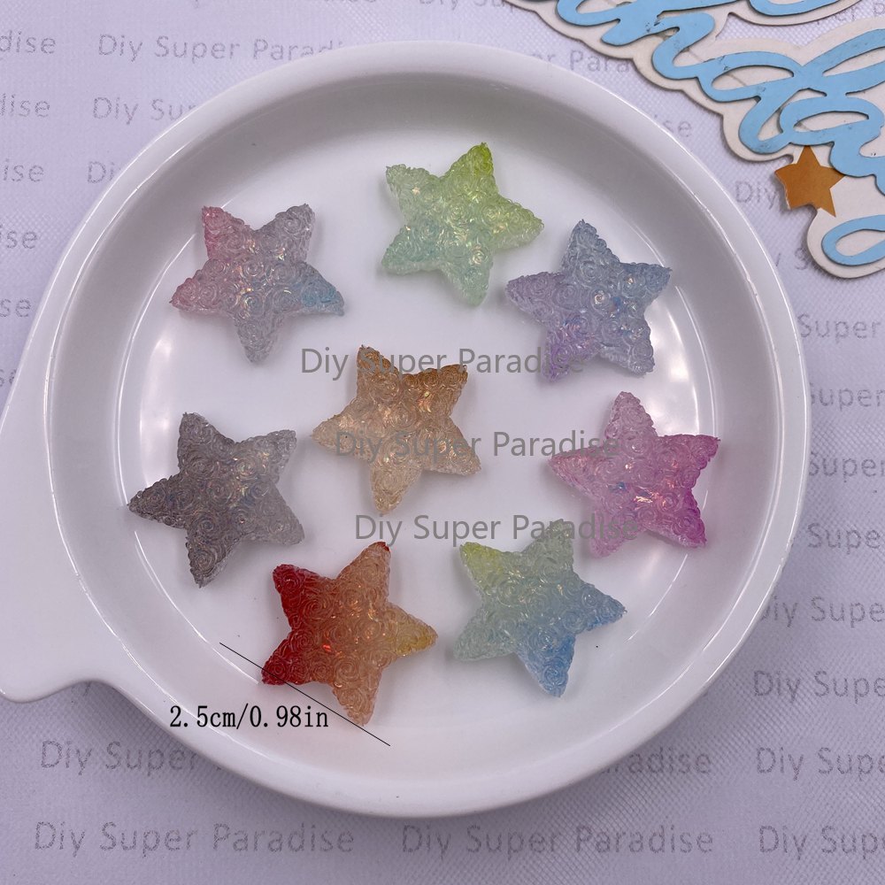 10PCS Resin Clear Candy Color  - Paradise Jewelry & Watches Llc Miami Photos บทวิจารณ์และราคา