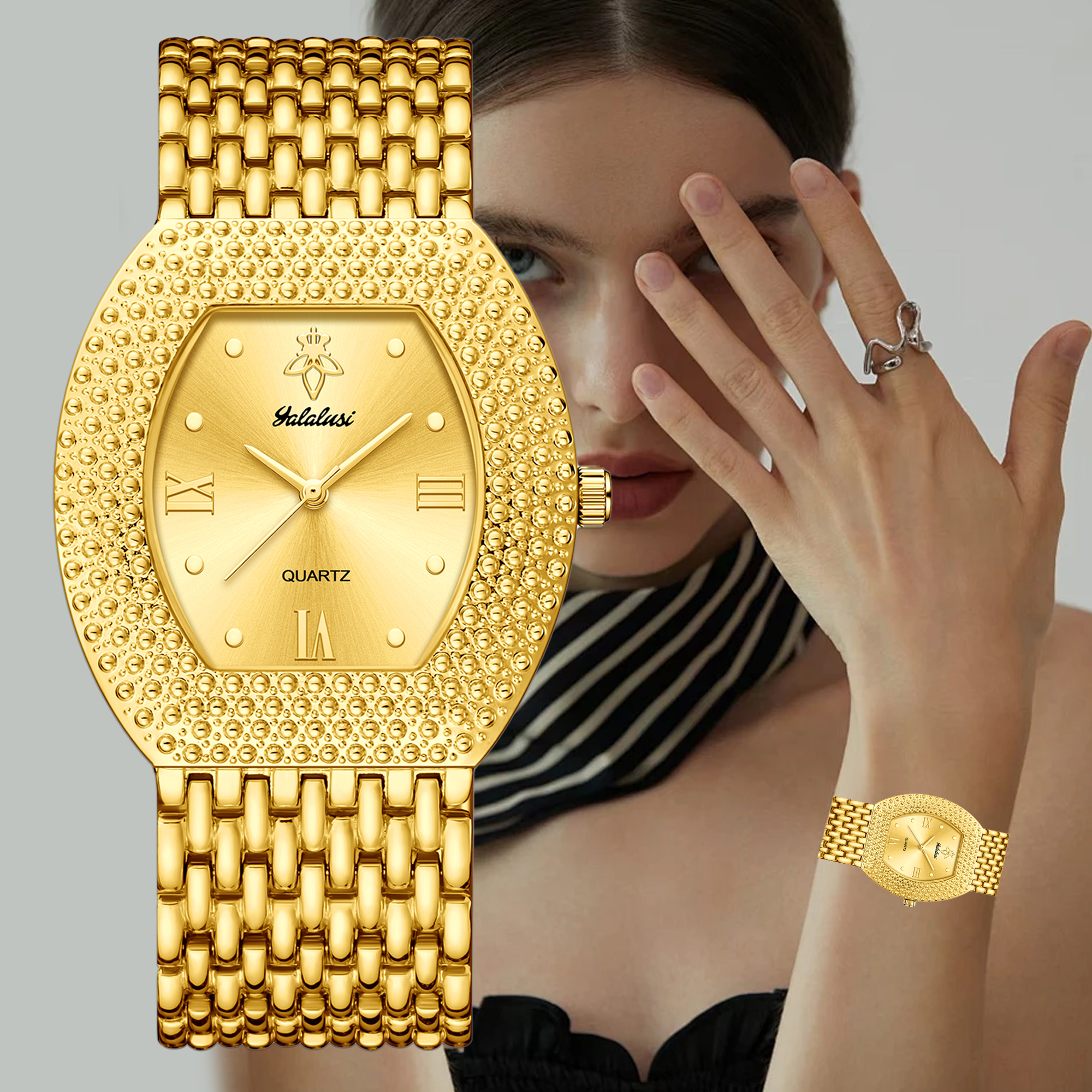 YaLaLuSi Fashion Waterproof Sp - Jewelry Style Watches บทวิจารณ์และราคา