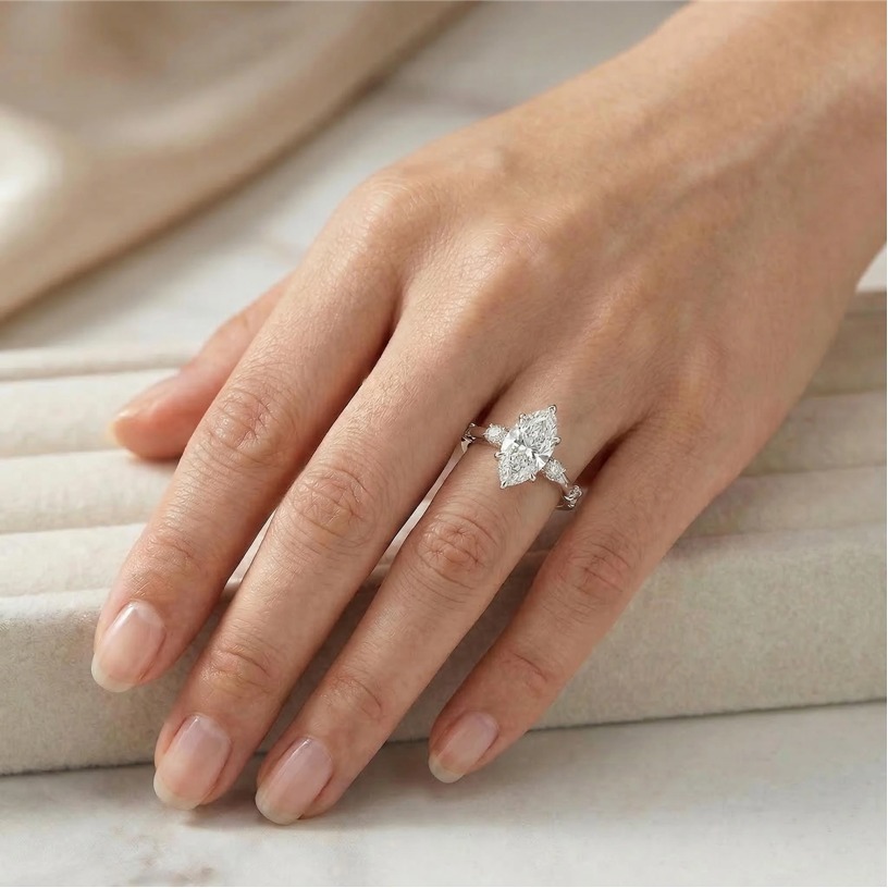 MUSHAN Custom Jewelry 925 Ster - Moissanite Ring บทวิจารณ์และราคา