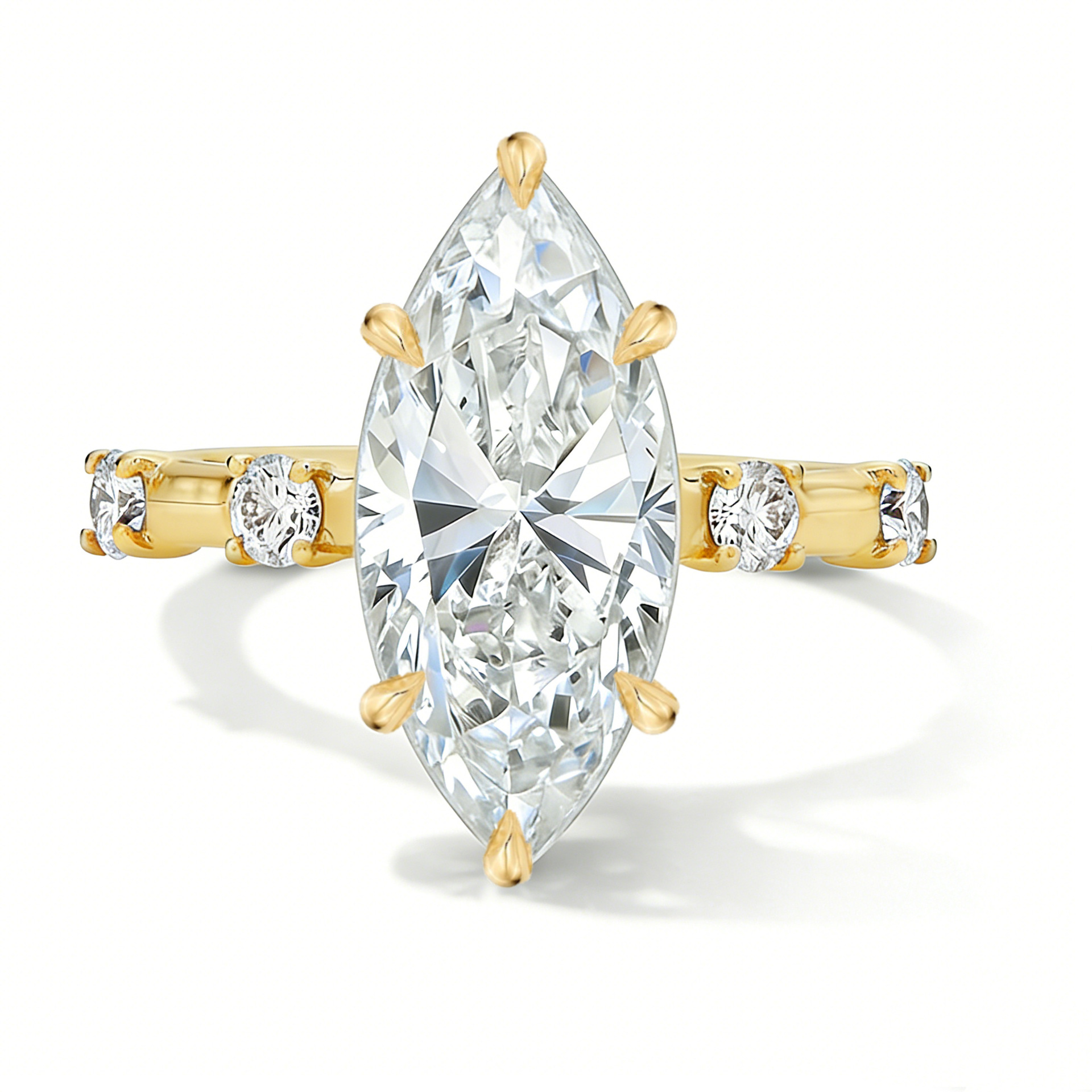 MUSHAN Custom Jewelry 925 Ster - Moissanite Ring บทวิจารณ์และราคา