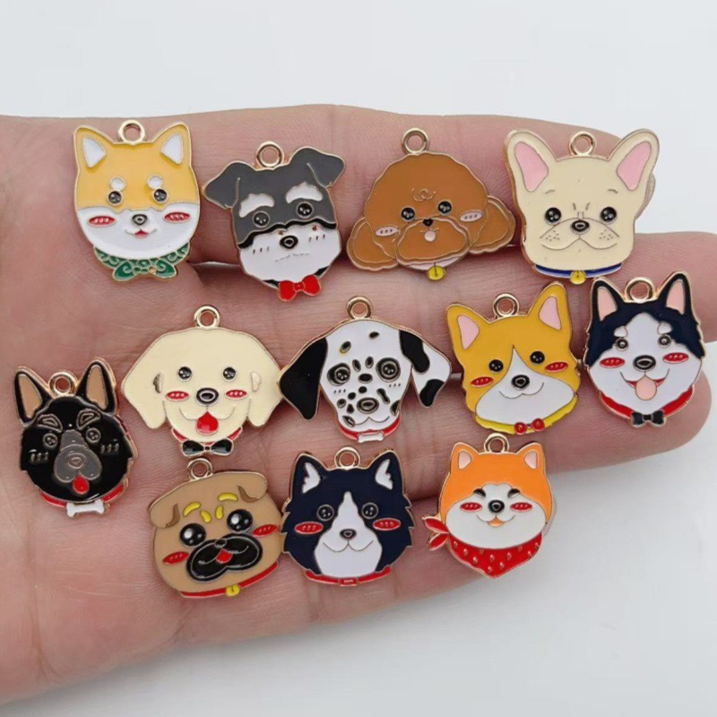 12pcs cartoon pet spotted dog  - Drop Earrings บทวิจารณ์และราคา